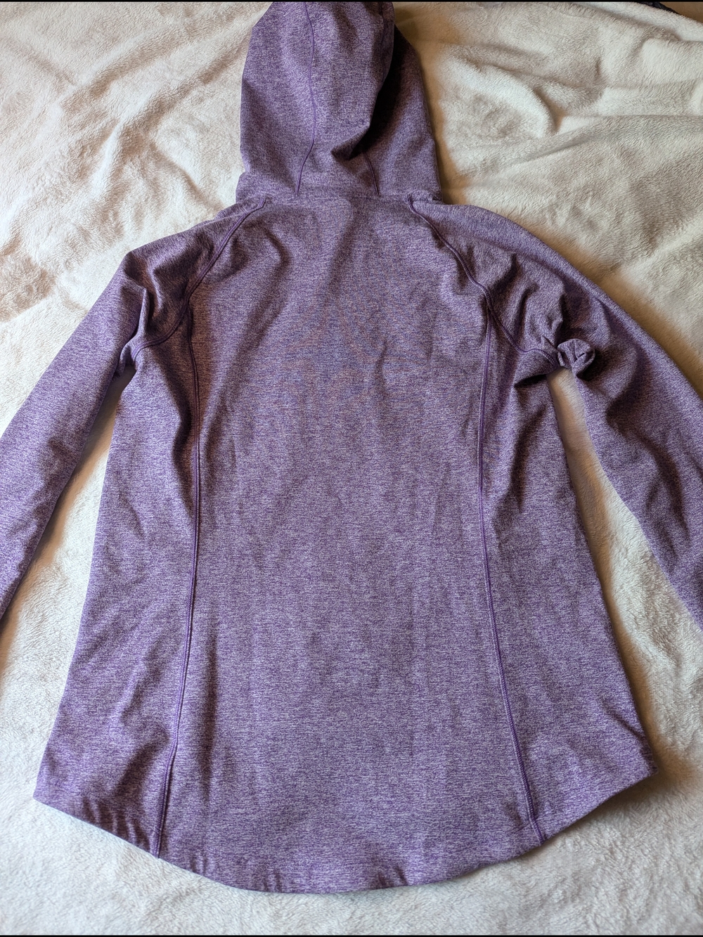 Duluth Trading Co Women's NOGA Plushcious Hoodie Heather Purple - Picture 8 of 9